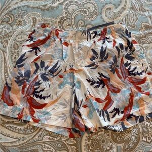 Columbia Women's Floral Print Shorts - Red, Blue, Cream